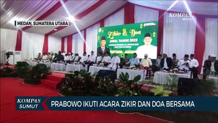 Download Video: Menteri Pertahanan Prabowo Subianto Hadiri Zikir Akbar di Medan