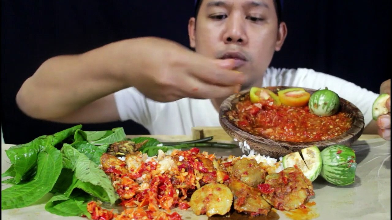Mukbang JENGKOL BALADO Pake AYAM GEPREK, Sambal Terasi asmr mukbang indonesia