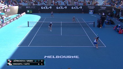 Jamrichova/Urgesi - Kinoshita/Saito - Les temps forts du match - Open d'Australie