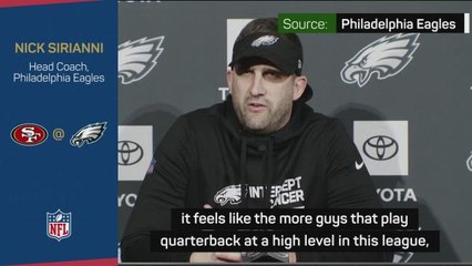 Eagles' Sirianni pleased to face a rising star QB in Purdy