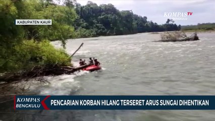 Pencarian Korban Hilang Terseret Arus Sungai Dihentikan