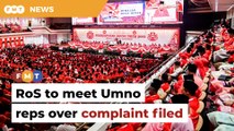 RoS to meet Umno representatives next week about no-contest motion