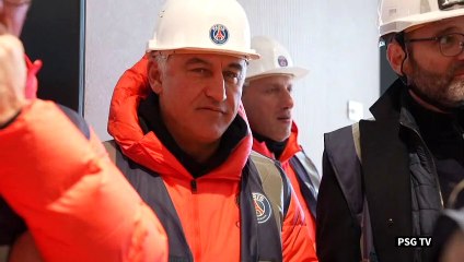Les joueurs du PSG visitent leur futur centre d'entraînement
