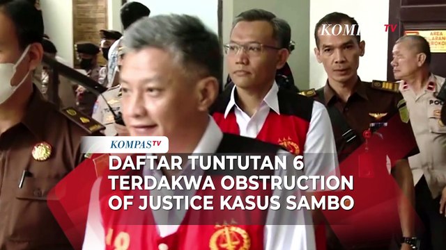 Daftar Tuntutan 6 Terdakwa Obstruction of Justice Kasus Sambo, Paling Tinggi 3 Tahun