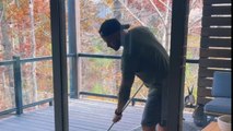 Husband goes the extra mile while 'helping' wife with Thanksgiving party prep