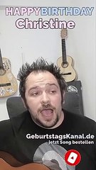 Happy Birthday, Christine! Geburtstagsgrüße an Christine