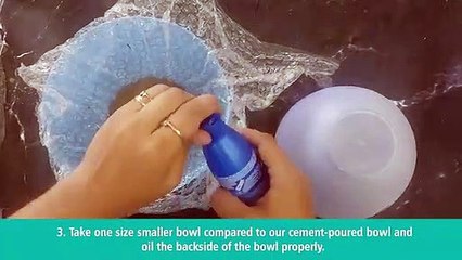 CEMENT ART BUBBLE WRAP BOWL | BY PENKRAFT