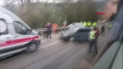 ISPARTA'DA EKİP ARACIYLA OTOMOBİL ÇARPIŞTI 1 ÖLÜ, 2 YARALI