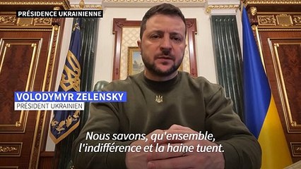 "L'indifférence et la haine tuent": Zelensky rend hommage aux victimes de l'Holocauste