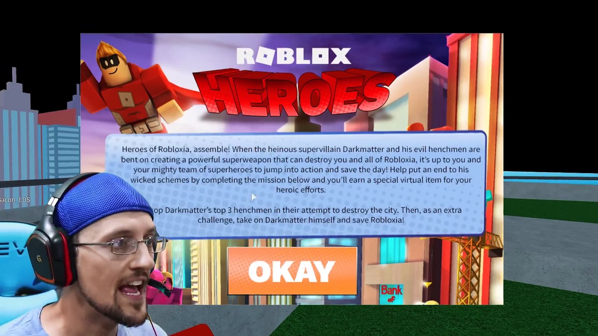 Let's Play with FGTeeV Dabbing Minion & Roblox Heroes of Robloxia