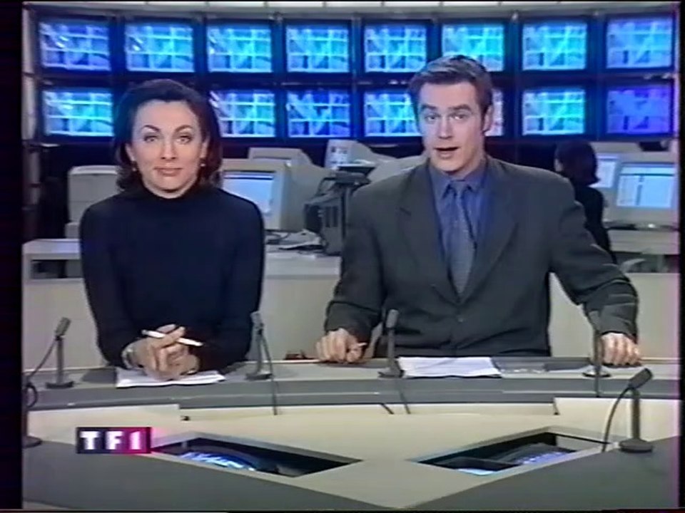 TF1 - 12 Décembre 1999 - Pubs, teasers, "La Vie Des Médias", JT Nuit, météo, générique "Très Chasse"