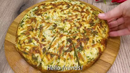 When you have 3 potatoes and 3 eggs, prepare this delicious dish. Inexpensive and simple