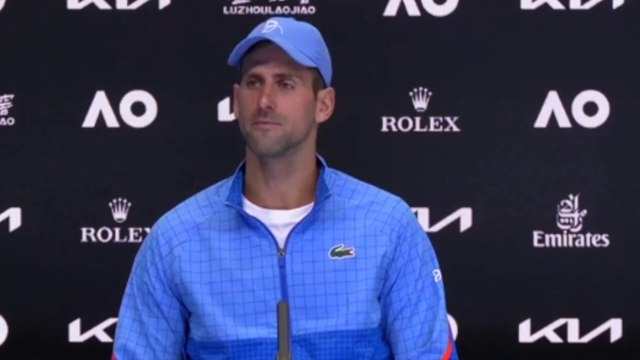 Open d'Australie 2023 - Novak Djokovic on his father with Russian pro fans : I can't be angry with him or upset because I can say it was not his fault. He went out to celebrate with my fans, and that's it. That's all that happened