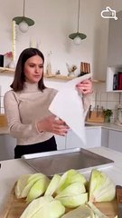 Chou rôti au four et sauce tahini