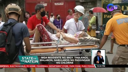 Mga residente ng Brgy. Tinajeros, Malabon, nabulabog ng pagsingaw ng chlorine | SONA