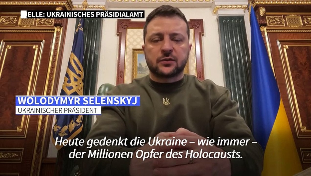 Selenskyj zum Holocaust-Gedenktag: 'Gleichgültigkeit und Hass töten'