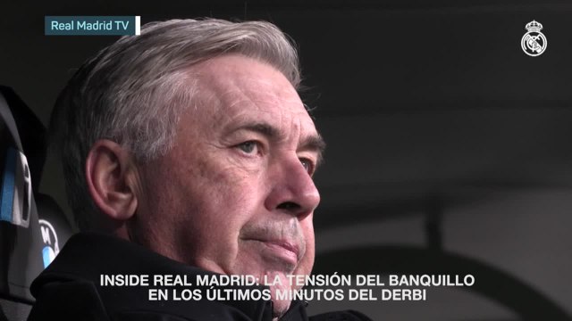 Así se vivieron los minutos finales desde dentro del banquillo del Real Madrid