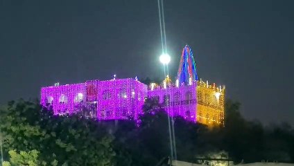 Lighting in Malaseri Temple in bhilwara