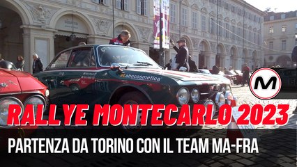 RALLYE MONTECARLO HISTORIQUE 2023 | Partenza da Torino