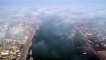 الضباب يغطي مدينة البصرة في جنوب العراق
