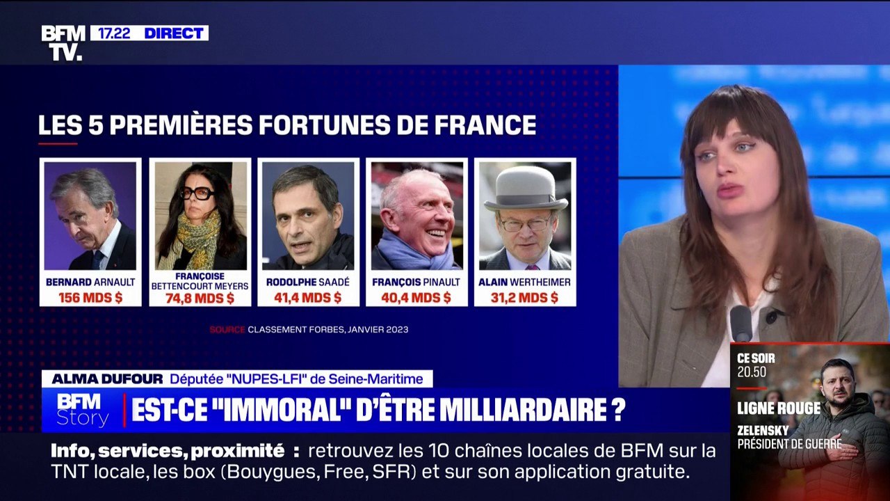 Alma Dufour: "Ce n'est pas immoral d'avoir de l'argent, c'est immoral qu'il n'y ait pas davantage de redistribution"