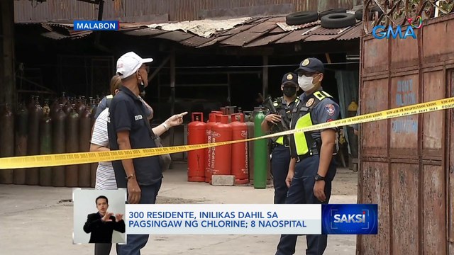 300 residente, inilikas dahil sa pagsingaw ng chlorine; 8 naospital | Saksi