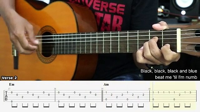 Grenade- Bruno Mars - Fingerstyle Guitar Tutorial + TAB & Lyrics