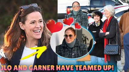 Jen Garner throws a sweet reaction to JLo in a cozy meeting