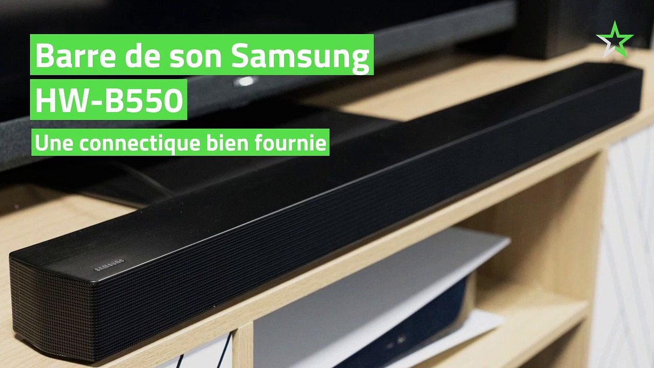 Test Barre de son Samsung HW-B550 : une connectique bien fournie