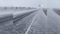 Kütahya'da kar yağışı etkili oldu, trafikte aksamalar yaşandı