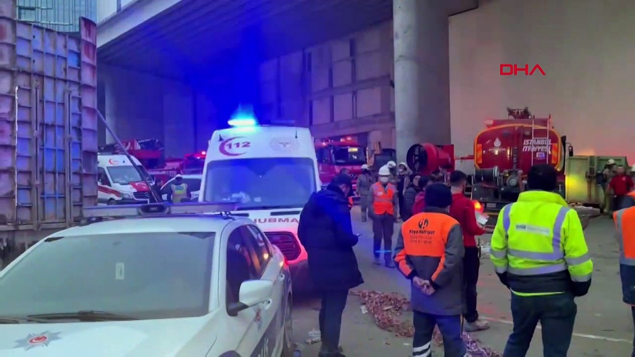 İstanbul Finans Merkezi inşaatında yangın çıktı