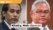 Sah Khairy, Noh dipecat; Hishammuddin, Shahril digantung