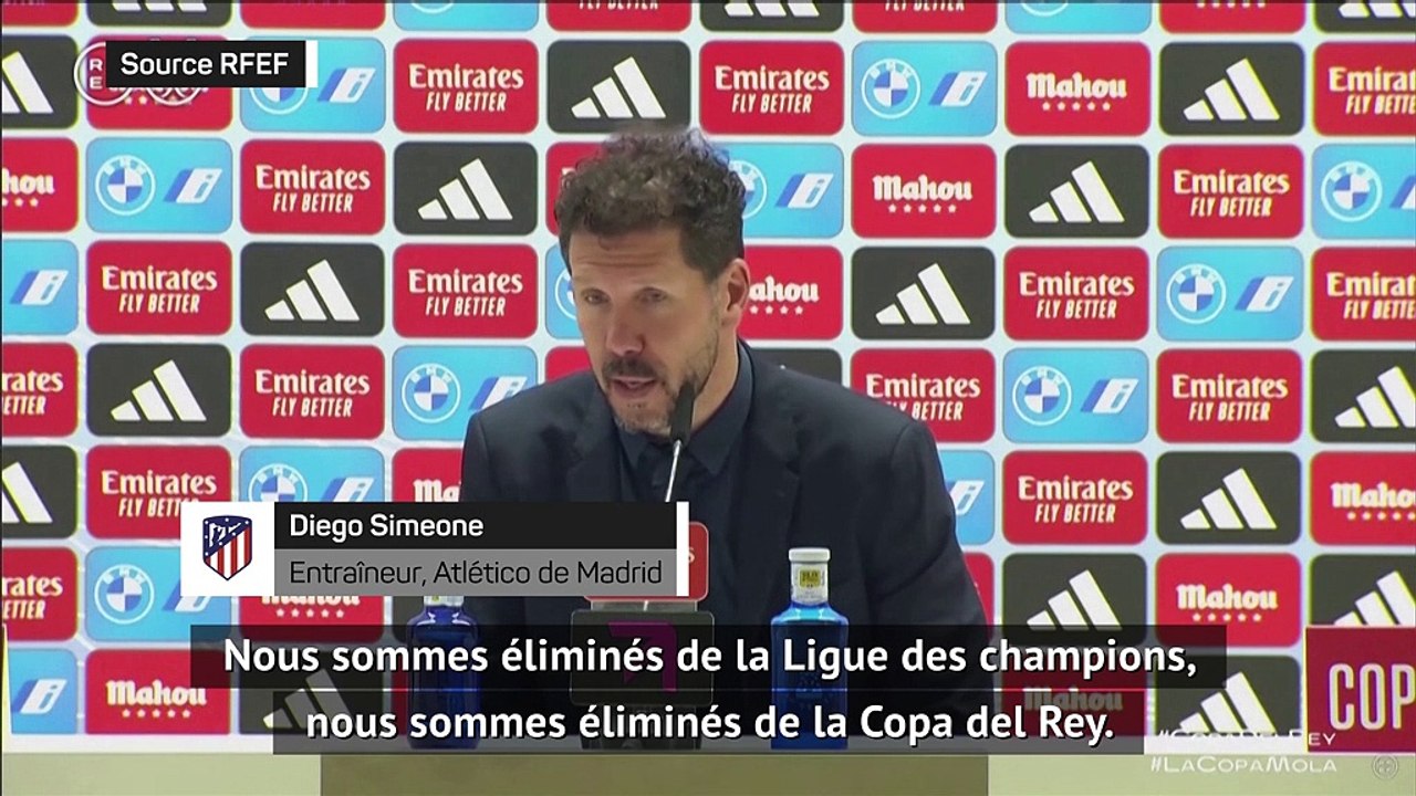 Coupe du Roi - Simeone : "Je donnerai tout au club jusqu'au jour où je partirai"