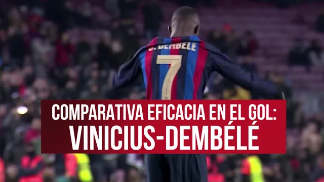 La comparativa goleadora entre Dembélé y Vinicius
