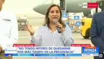 Dina Boluarte instó al Congreso peruano a adelantar las elecciones generales para diciembre de 2023