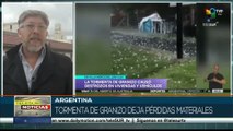 Argentina: Lluvia de granizos deja un fallecido y al menos 100 heridos