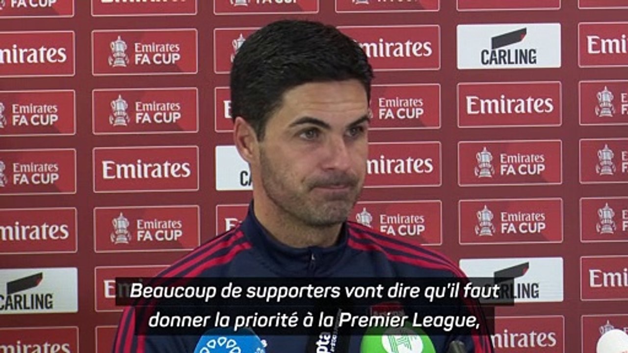 Arteta : "En FA Cup, nous allons nous donner à fond"