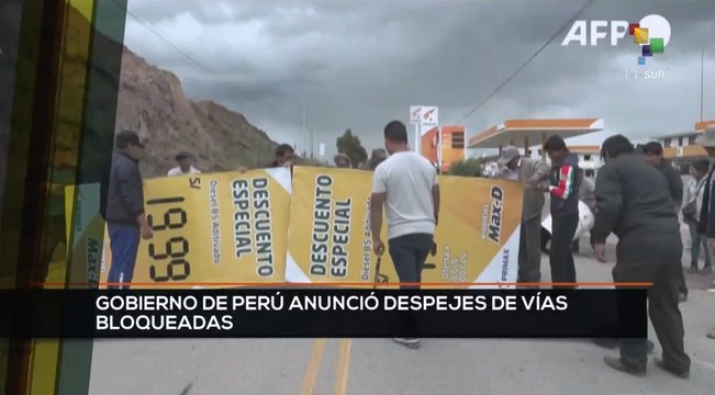 TeleSUR Noticias 15:30 27-01: Gobierno de Perú anuncia despeje de carreteras