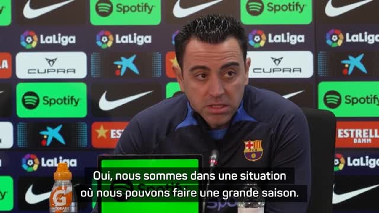 Barcelone - Xavi content de la saison malgré l'élimination en Ligue des champions