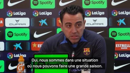 Barcelone - Xavi content de la saison malgré l'élimination en Ligue des champions