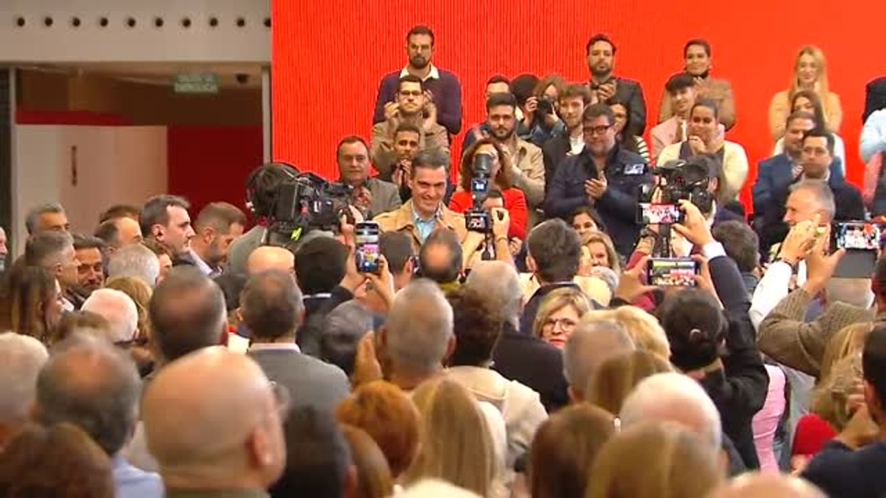 Sánchez acude a la presentación de la candidatura de Darias a la alcaldía de Las Palmas de Gran Canaria