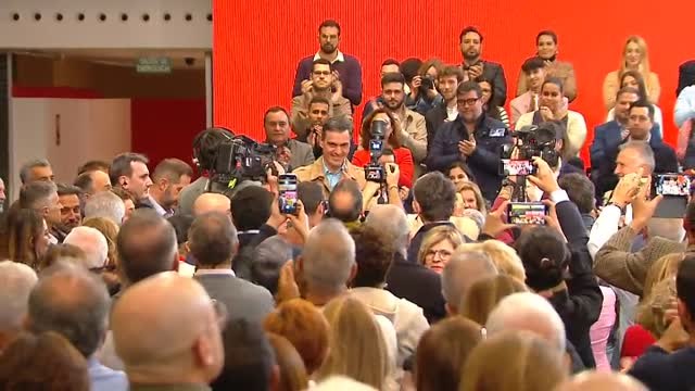 Sánchez acude a la presentación de la candidatura de Darias a la alcaldía de Las Palmas de Gran Canaria