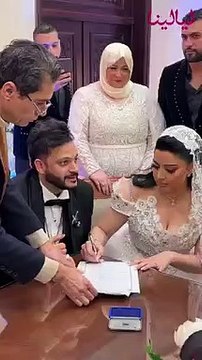 عقد قران الفنان إيساف-إيساف يغني آخر أيام العزوبية ولقطات من عقد قرانه