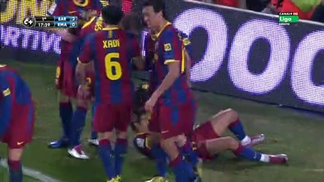 الكلاسيكو الإسباني الكبير مباراة برشلونة 5-0 ريال مدريد .. الليغا موسم 2011