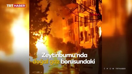 İstanbul'da doğal gaz patlaması: 4 otomobil hasar gördü