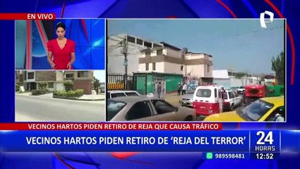 SMP: vecinos exigen retiro de reja que impide el libre desplazamiento