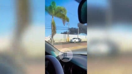 Se incendia depósito de gomas en El Almirante