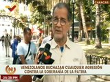 Caraqueños rechazan cualquier agresión contra  la soberanía de la Patria