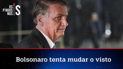 Ainda nos EUA, Bolsonaro inicia processo para mudança de visto
