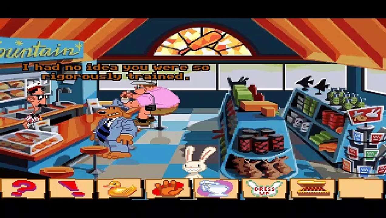 Sam and Max Hit The Road Part 1 Debut of Sam and Max video game start.